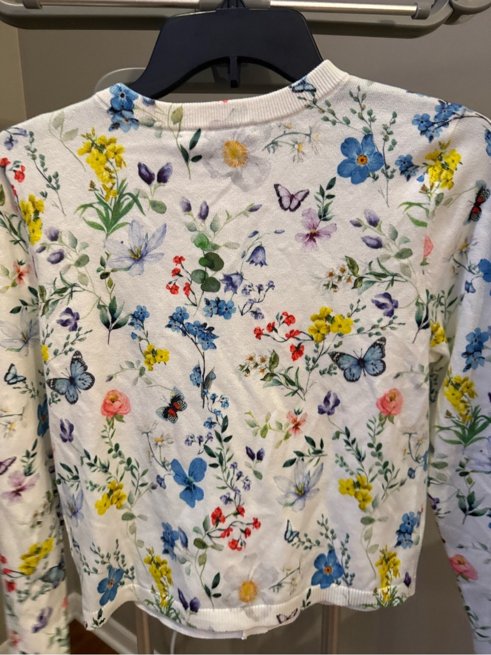 Alice and Olivia Carson Floral Cotton Blend Cardigan - Picture 5 of 5